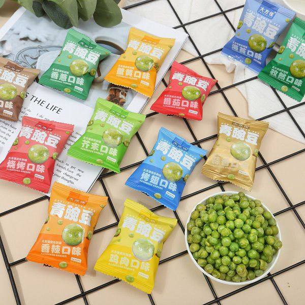 大方佳美国青豌豆蒜香牛肉芥末烧烤小包装散装办公室零食坚果炒货