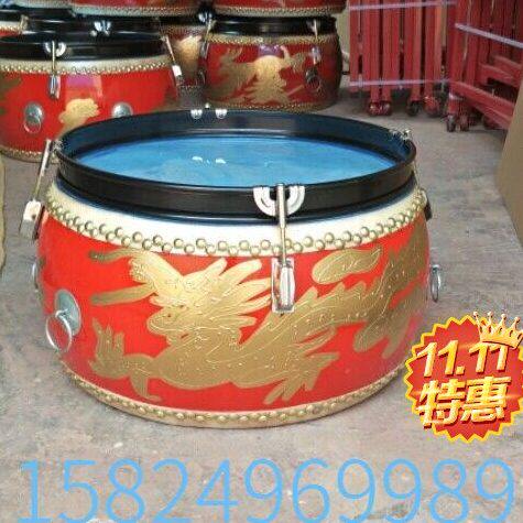 战鼓激光鼓 龙鼓 青花瓷龙鼓鼓 沥18寸鼓 鼓水两用木质水水16寸