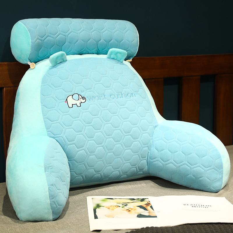 暖感乳胶床头靠垫软包护腰靠枕大靠背沙发抱枕Q床上枕头床靠宿舍