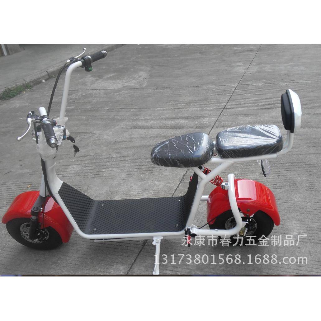 前后减震6寸48V或60V后座小哈雷代步车电动踏板车滑板越野上班