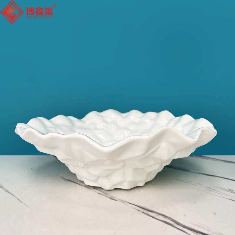 小号圆形三文鱼刺身盘冰盘高端海鲜姿造拼盘干冰餐具刺身专用摆盘