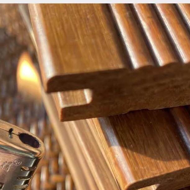 户外竹木地板 天然防腐木瓷态重竹木地板竹木扶手坐凳50公分现货