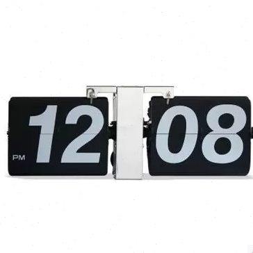 欧式钟表 复古机械自动翻页钟 客厅创意钟 大号座钟挂钟个性时钟