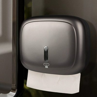 德国工艺酒店壁挂式卫生间抽纸盒免打孔厕所纸巾盒高级感擦手纸盒