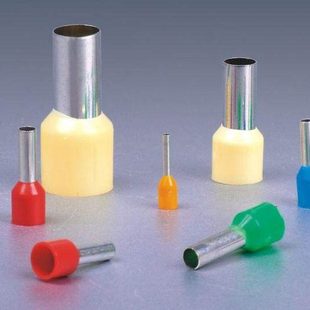 6012 50平方管形预绝缘冷压接线端头线鼻 黄铜VE4009