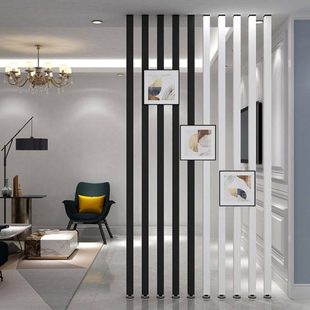 北欧简约现代屏风隔断客厅餐厅办公室隔断栅栏装 饰墙分割玄关立柱