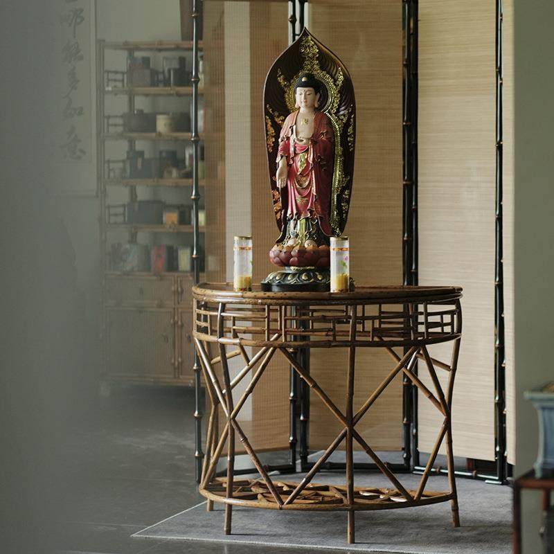 诧寂风梅鹿竹半月台室内半圆玄关桌明式花几落地客厅古典,3C数码配件,其它配件,淘宝优惠券,粉丝福利购,淘宝优惠卷