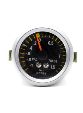 厂家直销汽车改装仪表增压表12V2寸52mmBAR通用款 碳面汽车增压表