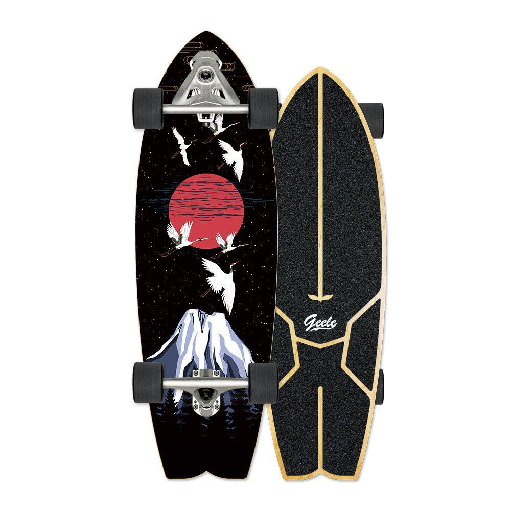 Geele Carver yow陆地冲浪板CX7二代升级成人模拟冲浪板免蹬31寸