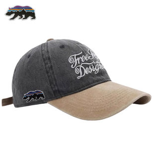 Poragomla韩版大字母棒球帽简约女春夏季休闲时尚软顶遮阳鸭舌帽