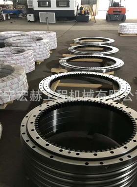 挖掘机回转支承SY135 SY215转盘 工字架 拉杆 护链架 全车配件