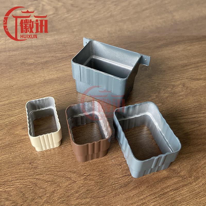 小高层外墙雨水管接头方形雨水管接口器温室下水管延长连接直接