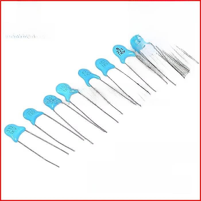 直插式高压陶瓷电容器插件10/15/18/20/22/27/30Pf 1Kv/2Kv/3Kv