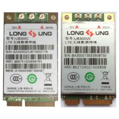 龙尚U8300C U8300W全网通支持电信移动联通4G模块PCI 货靓 包测好