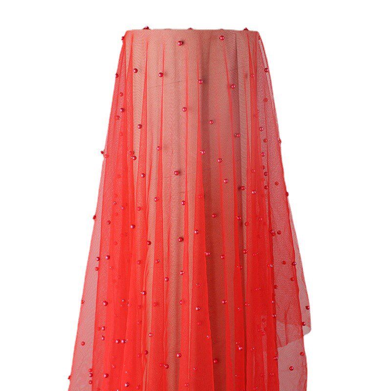 珍珠网纱布料重工手工制作婚纱礼服半身裙超细腻不规则钉珠软纱,纺织面料/辅料/配套,网纱布,淘宝优惠券,粉丝福利购,淘宝优惠卷