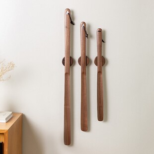 磁吸鞋拔子长柄家用高档老人孕妇提鞋穿鞋神器实木加长便携式鞋抽