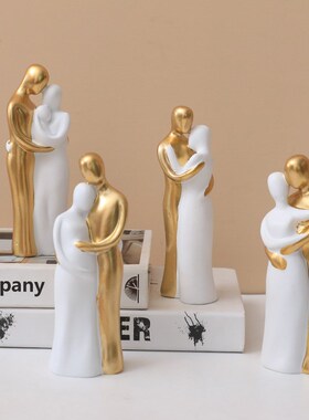 新品相爱一生树脂工艺品摆件结婚礼物婚房客厅隔断柜装饰摆件