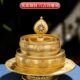 纯铜曼扎盘藏式 仿尼泊尔八吉祥雕花全套古金曼茶罗修盘13cm曼达盘