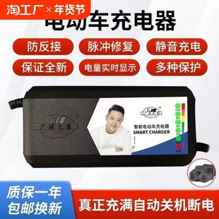 广源之星充电器原装 智n能自动断电电动车48v60v72v修复保护电流