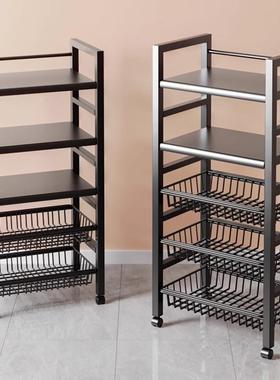 厨房菜篮子落地置物架多层储物蔬菜水果架子多功能放菜收纳架5层