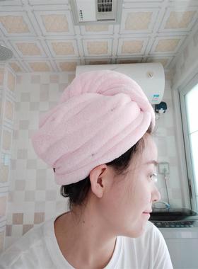 高品质双层干发帽女速干吸水洗头女孩浴帽长发包头巾擦头发