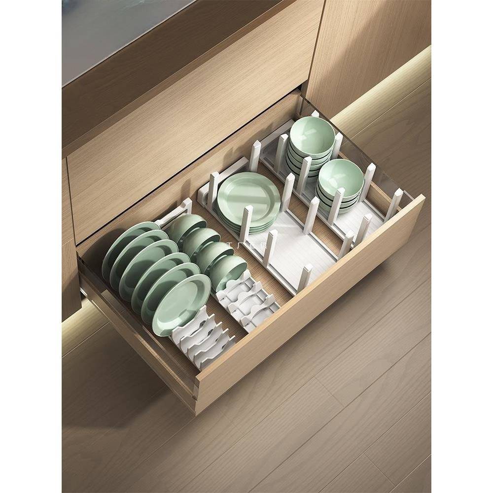 NuSun 贵宾/泰迪幼犬犬粮 2500g厨房抽屉碗架内置碗盘碗碟收纳架