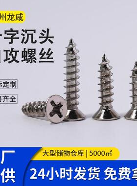 镀镍KA十字沉头自攻螺丝钉平头沉攻电子小螺丝M1-M5