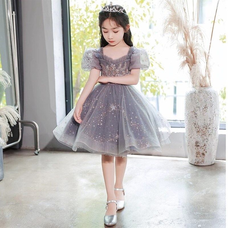 生日裙子高级感女童气质公主裙2024夏小女孩主持人钢琴演出蓬蓬裙,童装/婴儿装/亲子装,儿童礼服,淘宝优惠券,粉丝福利购,淘宝优惠卷