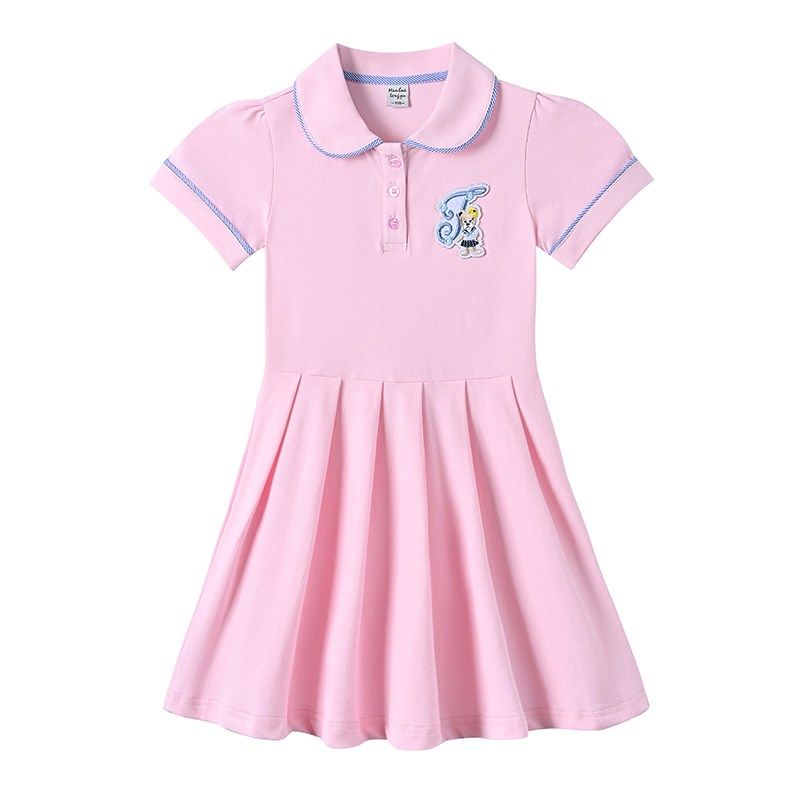女童纯棉学院风连衣裙2025新款夏季儿童透气短袖裙子小女孩公主裙,童装/婴儿装/亲子装,连衣裙,淘宝优惠券,粉丝福利购,淘宝优惠卷