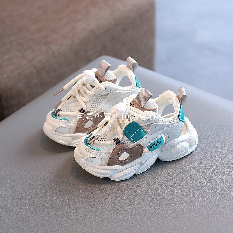 夏季新款镂空透气儿童运动鞋男童半凉鞋女童老爹鞋幼童婴儿学步鞋,童鞋/婴儿鞋/亲子鞋,凉鞋,淘宝优惠券,粉丝福利购,淘宝优惠卷
