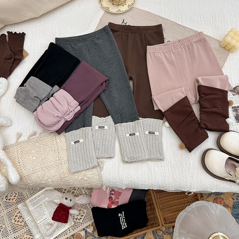 女童打底裤2024秋冬新款儿童加绒裤子洋气长裤甜美保暖百搭休闲裤,童装/婴儿装/亲子装,裤子,淘宝优惠券,粉丝福利购,淘宝优惠卷