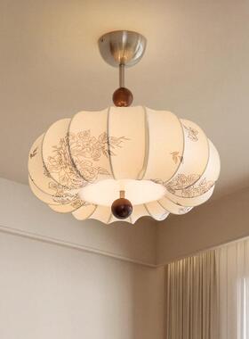 复古南洋风卧室灯吸顶灯中古创意南瓜造型艺术书房间主卧灯具led