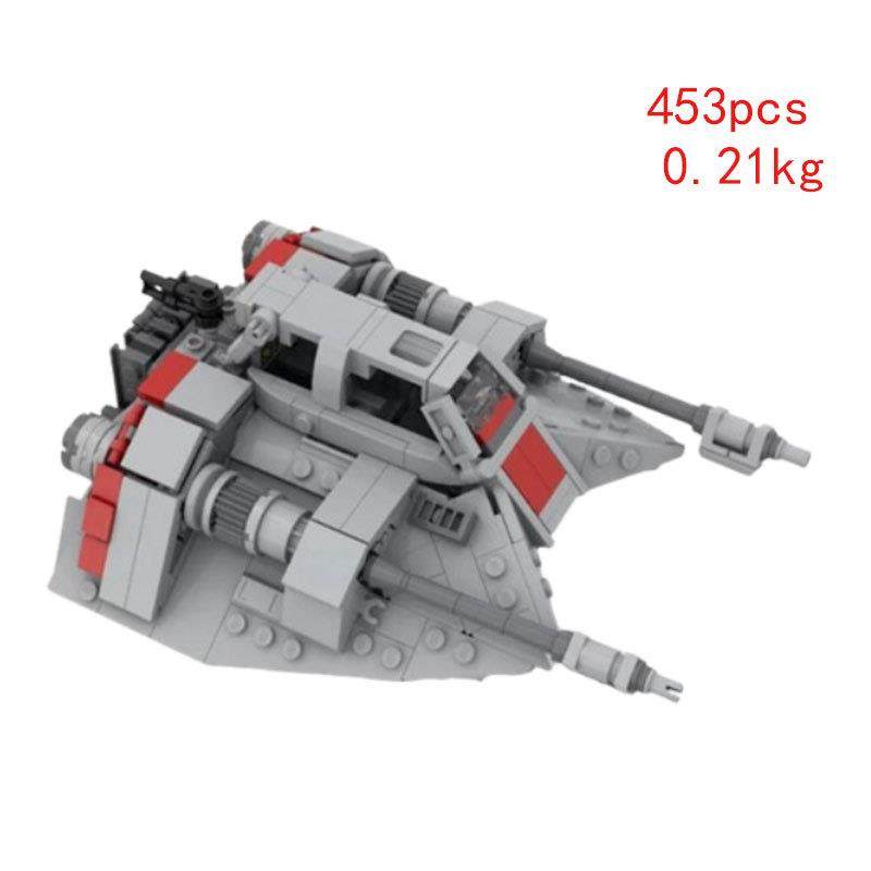 热卖现货MOC-125972小颗粒拼装积木玩具雪地飞车益智模型摆件