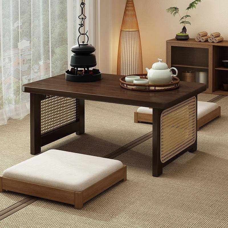 飘窗小桌子家用榻榻米茶桌非实木炕几卧室坐地矮桌日式可折叠茶几