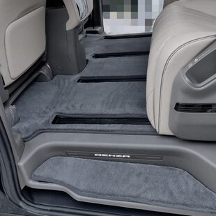 汽车脚垫极氪009商务车七座脚垫 专用zeekr极氪009羊毛绒面地毯式