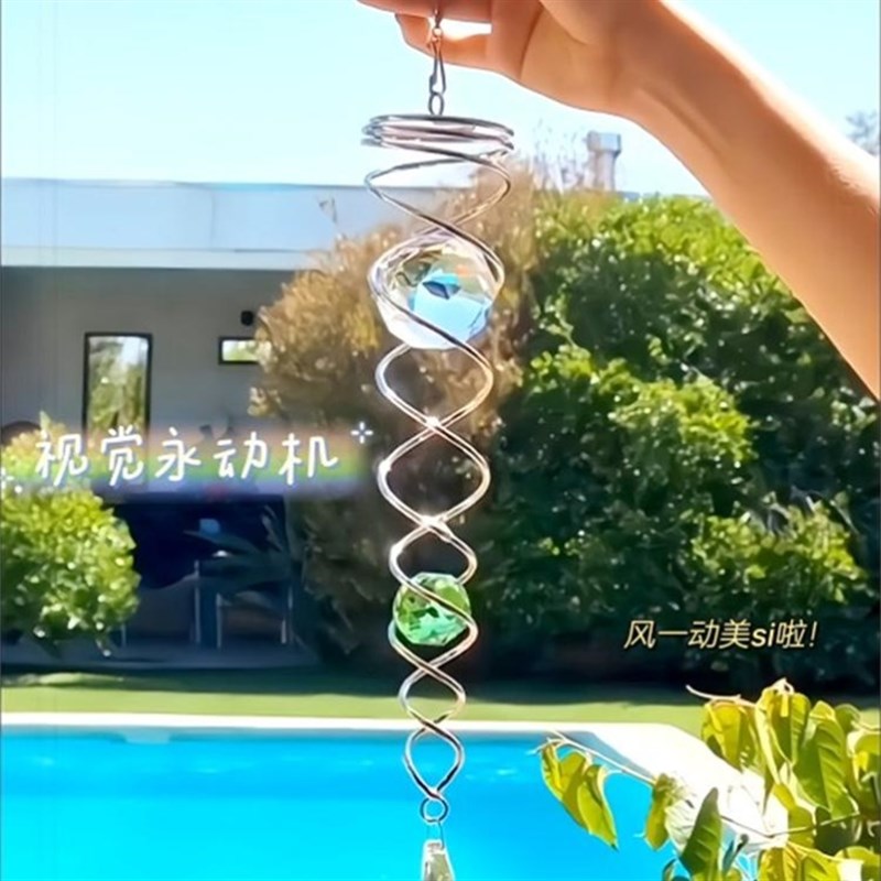 曼陀罗风铃3d旋转立体北u欧花园大梦归离挂饰装饰高级感入户风铃