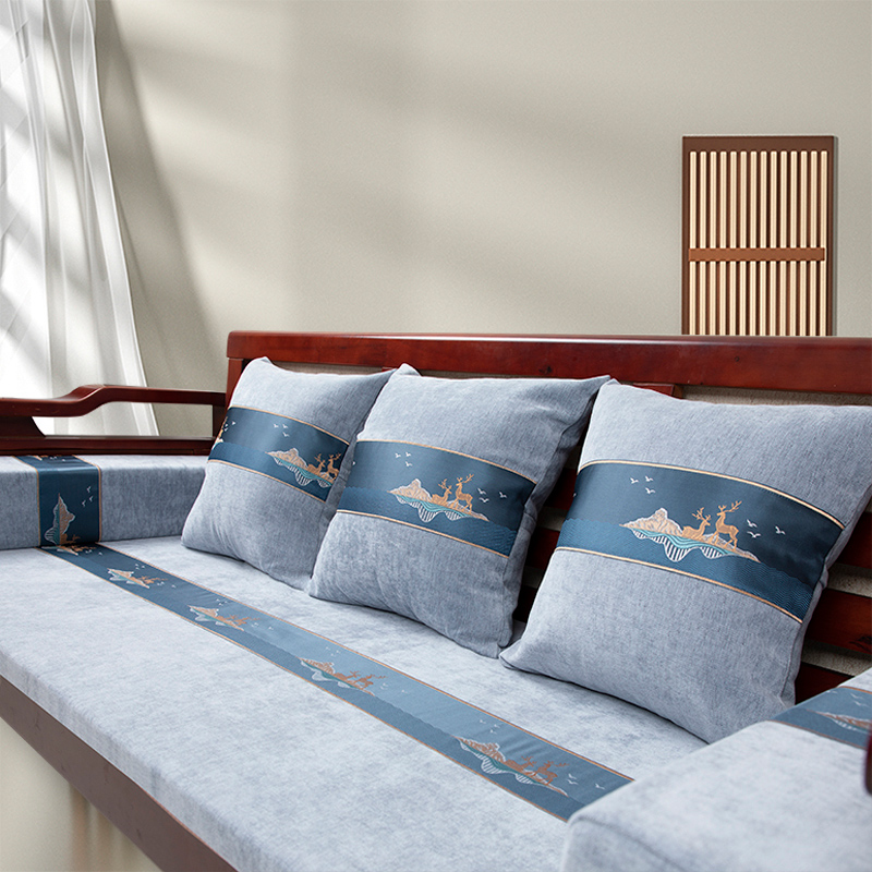 实木红木木质沙发春秋椅新中式海绵坐H垫乳胶坐垫四季通用可定制