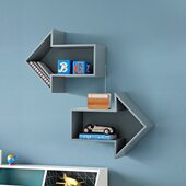 饰品 墙面置物架壁挂箭头创意房间墙上装 饰品现代儿童房放装 架子