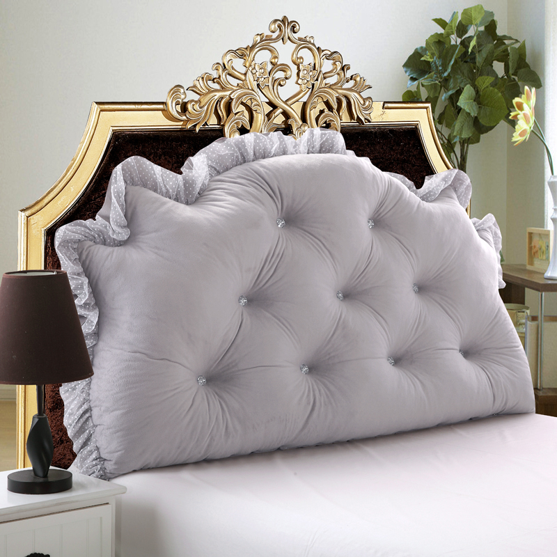 定制加高 床头大靠垫 床上软包双人长靠枕 榻榻米靠V背 含芯可拆