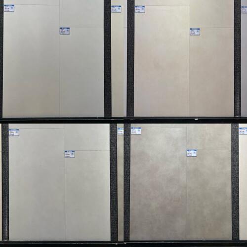 公道瓷金丝绒600x1200客厅新款地板砖750x1500奶油风素色大板瓷砖