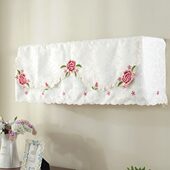 2折出清 布艺镂空雕绣空调罩绣花空调挂机罩全包式 空调套挂机罩