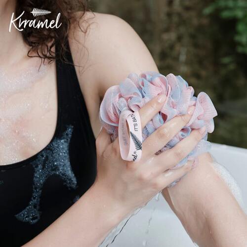 KRRAMEL不散浴花搓澡浴花洗澡沐浴球高档不散起泡浴球花女生大号