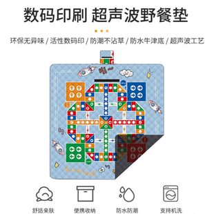 野餐垫加厚防潮垫草坪垫户外防泼水沙滩地垫露营帐篷地席野餐布