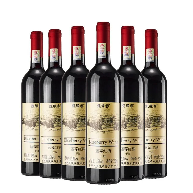 凯缘春干红蓝莓红酒干红果酒13度原果发酵 禾泽天下企业店