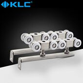 KLC不锈钢实木移门轨道吊轮滑轮推拉门移门重型滑轮8轮一副