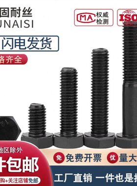 M6M8M10M12 10.9级全丝满牙半螺纹外六角螺栓16*35x55x80x160-200