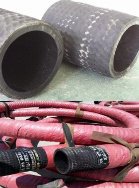 散装粉煤灰罐车卸灰管螺旋骨架夹布耐磨打灰管水泥罐车胶管配件