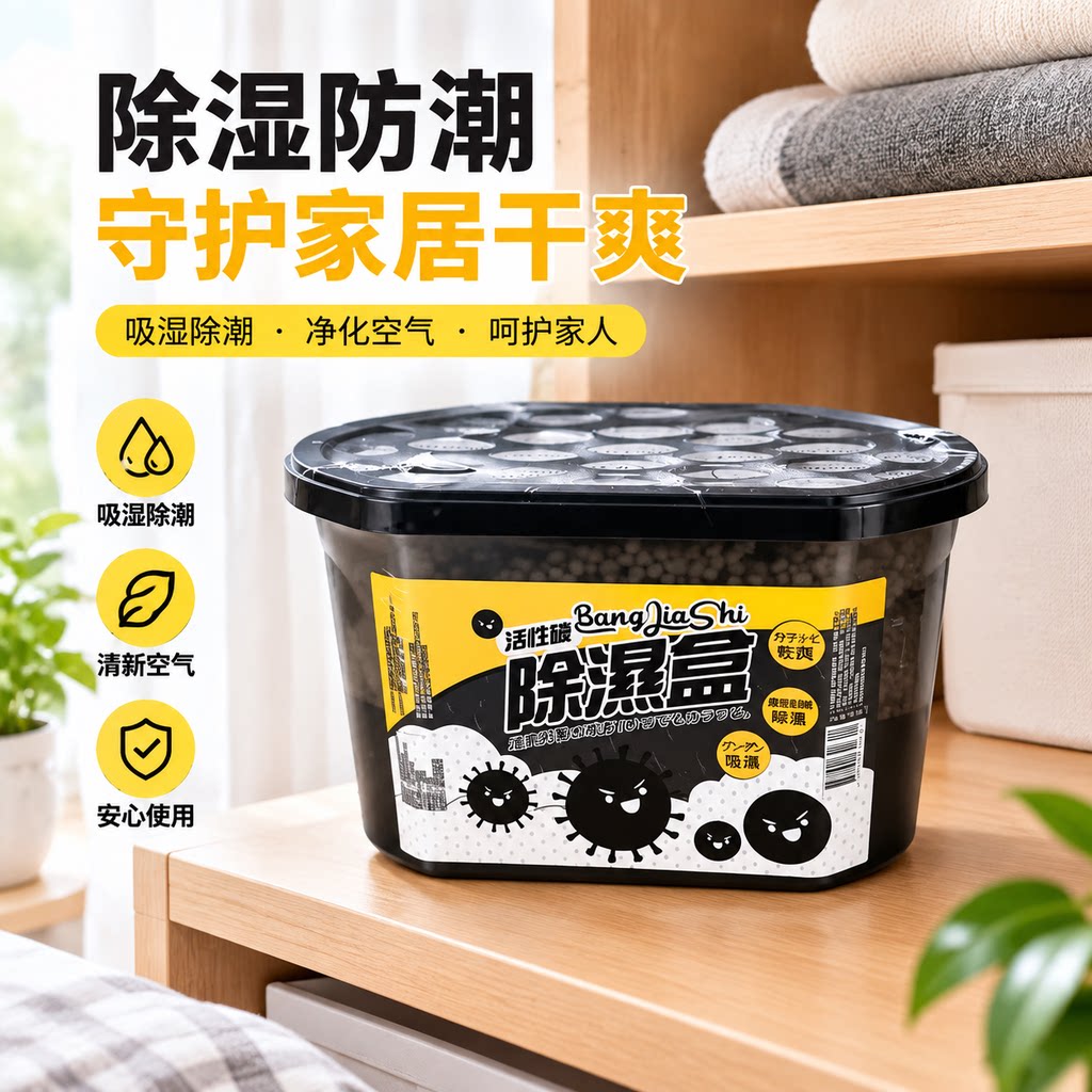净小呆活性炭除湿盒除臭防潮
