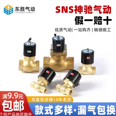 SNS神驰全铜电磁阀水阀2L170|2L200|2L250|2L350|2L400-15|20|25