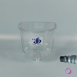 暖气片采暖炉锅炉专用半圆型加水斗加水器大漏斗膨胀水箱1寸外丝